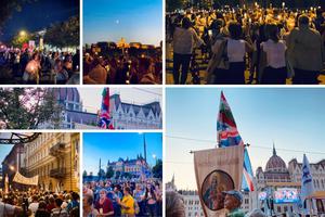 The candlelight Eucharistic procession took place Sept. 11, drawing the faithful to the streets of Budapest, Hungary. The candlelight Eucharistic procession took place Sept. 11, drawing the faithful to the streets of Budapest, Hungary.