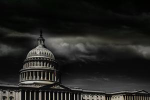 United States Capitol building in Washington, D.C. on a stormy day. United States Capitol building in Washington, D.C. on a stormy day.
