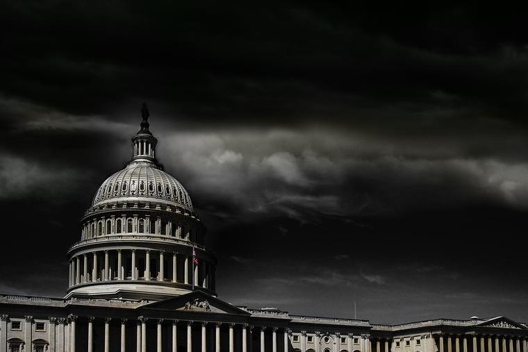United States Capitol building in Washington, D.C. on a stormy day. United States Capitol building in Washington, D.C. on a stormy day.