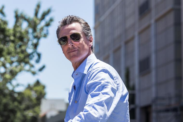 California governor Gavin Newsom. California governor Gavin Newsom.