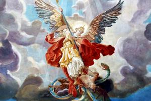 “Saint Michael the Archangel” in the Michaelskapelle, Baden, Germany “Saint Michael the Archangel” in the Michaelskapelle, Baden, Germany