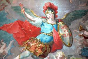 Johann Georg Unruhe, “Saint Michael the Archangel and the Fall of the Angels,” Untergriesbach, Germany, 1793 Johann Georg Unruhe, “Saint Michael the Archangel and the Fall of the Angels,” Untergriesbach, Germany, 1793