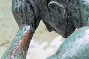 Man and His Thoughts Sculpture Photo Man and His Thoughts Sculpture Photo