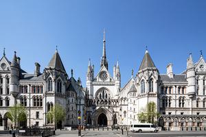 The main gate of the Royal Courts of Justice in London The main gate of the Royal Courts of Justice in London