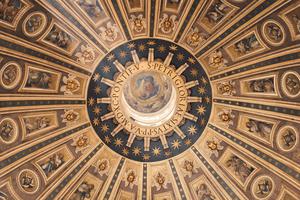 A look from inside the dome of St. Peter’s Basilica in the Vatican. A look from inside the dome of St. Peter’s Basilica in the Vatican.