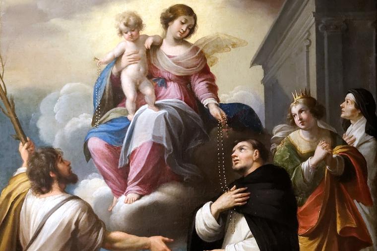 Guillaume Perrier (1600-1656), "La remise du rosaire" Guillaume Perrier (1600-1656), "La remise du rosaire"