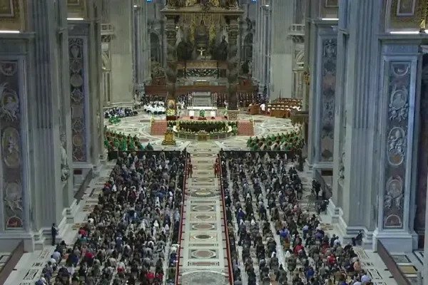 Pope Francis celebrates a Mass at St. Peter’s Basilica opening the worldwide synodal path, Oct. 10, 2021 Pope Francis celebrates a Mass at St. Peter’s Basilica opening the worldwide synodal path, Oct. 10, 2021