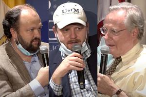 Ross Douthat (l), Matthew Walther (c) and Paul Baumann (r) participate in an Oct. 13 panel discussion hosted by the Institute for Human Ecology at the Catholic University of America. Ross Douthat (l), Matthew Walther (c) and Paul Baumann (r) participate in an Oct. 13 panel discussion hosted by the Institute for Human Ecology at the Catholic University of America.