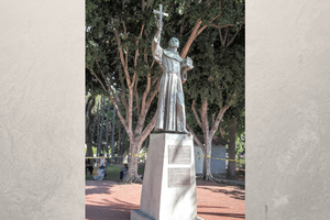 Father Junipero Serra in the Los Angeles Plaza Historic District Father Junipero Serra in the Los Angeles Plaza Historic District