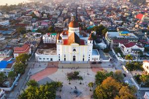 Morning sun hits the facade of the Cathédrale Notre-Dame de l’Assomption in Cap-Haitien, Haiti. Morning sun hits the facade of the Cathédrale Notre-Dame de l’Assomption in Cap-Haitien, Haiti.
