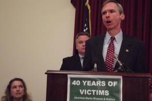 Rep. Dan Lipinski, D-Ill., speaks at a press conference on the 40th anniversary of Roe v. Wade on Capitol Hill. Rep. Dan Lipinski, D-Ill., speaks at a press conference on the 40th anniversary of Roe v. Wade on Capitol Hill.