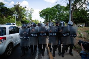 Police repression against journalists who tried to cover the capture of the presidential candidate Cristiana Chamorro in June 2021. Police repression against journalists who tried to cover the capture of the presidential candidate Cristiana Chamorro in June 2021.