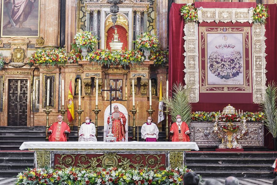 The beatification Mass of Father Juan Elías Medina and 126 companions in the Mosque-Cathedral of Córdoba in Córdoba, Spain, Oct. 16, 2021. The beatification Mass of Father Juan Elías Medina and 126 companions in the Mosque-Cathedral of Córdoba in Córdoba, Spain, Oct. 16, 2021.