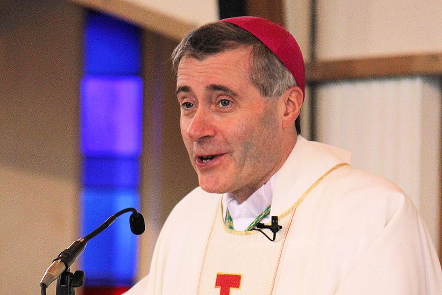 Bishop Mark Davies of Shrewsbury preaches at St. Columba's Church in Chester, Feb. 15, 2014. Bishop Mark Davies of Shrewsbury preaches at St. Columba's Church in Chester, Feb. 15, 2014.