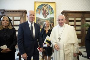 Pope Francis meets with President Joe Biden and First Lady Jill Biden Oct. 29 at the Vatican. Pope Francis meets with President Joe Biden and First Lady Jill Biden Oct. 29 at the Vatican.