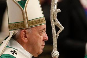 Pope Francis celebrates the opening Mass for the Synod of Bishops for the Amazon region, in St. Peter's Basilica, Oct. 6, 2019. Pope Francis celebrates the opening Mass for the Synod of Bishops for the Amazon region, in St. Peter's Basilica, Oct. 6, 2019.