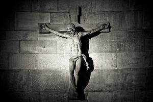 Black and White Crucifix in the Shadows photo Black and White Crucifix in the Shadows photo