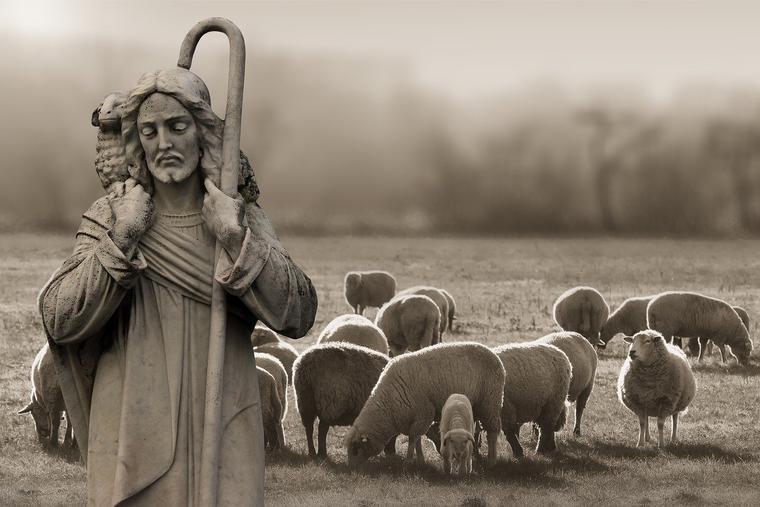 Jesus and the Lost Lamb photo Jesus and the Lost Lamb photo