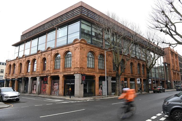 A general view of 60 Sloane Square, a period building in West London owned by the Vatican on February 18, 2021. A general view of 60 Sloane Square, a period building in West London owned by the Vatican on February 18, 2021.