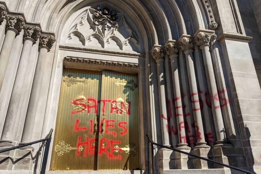 Denver Archbishop Decries Anti-Catholic Vandalism Denver Archbishop Decries Anti-Catholic Vandalism