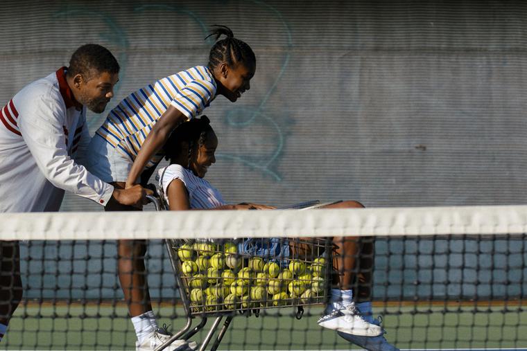 Will Smith, Saniyya Sidney, and Demi Singleton in 'King Richard.' (2021) Will Smith, Saniyya Sidney, and Demi Singleton in 'King Richard.' (2021)
