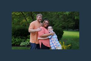 Melissa, Ryan and Shane Crace are a happy family. Melissa, Ryan and Shane Crace are a happy family.
