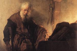 Rembrandt, “Saint Paul at His Writing Desk,” ca. 1629 Rembrandt, “Saint Paul at His Writing Desk,” ca. 1629