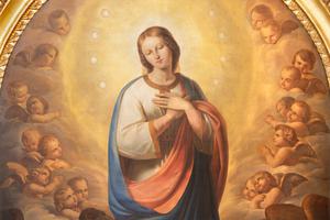 Immaculate Conception by Antonio Licata (1820). Immaculate Conception by Antonio Licata (1820).
