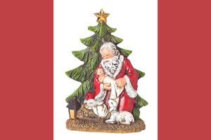 This sweet statue celebrates the true meaning of St. Nicholas and the miracle of Christmas. This sweet statue celebrates the true meaning of St. Nicholas and the miracle of Christmas.