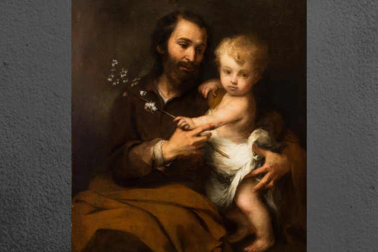 Saint Joseph and the Christ Child. (1670-75) Saint Joseph and the Christ Child. (1670-75)