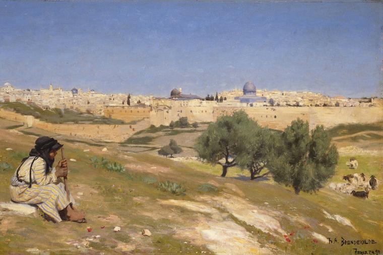 H.A. Brendekilde, “Jerusalem From the Southeast,” 1890 H.A. Brendekilde, “Jerusalem From the Southeast,” 1890
