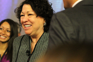 Justice Sonia Sotomoayor pictured during her visit with law students on March 12, 2013. Justice Sonia Sotomoayor pictured during her visit with law students on March 12, 2013.