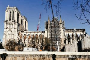 Restoration of Notre Dame Cathedral is underway in Paris. Restoration of Notre Dame Cathedral is underway in Paris.