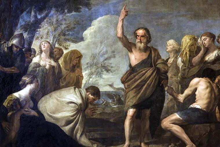 Andrea Vaccaro, “Jonah Preaches to the Ninevites,” 17th Century Andrea Vaccaro, “Jonah Preaches to the Ninevites,” 17th Century