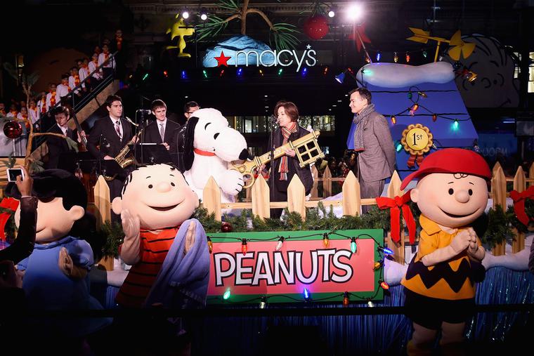 Macy’s unveils its Charlie Brown Christmas window at its Herald Square store Nov. 20, 2015, in New York City. Macy’s unveils its Charlie Brown Christmas window at its Herald Square store Nov. 20, 2015, in New York City.