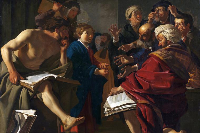 Dirck van Baburen, “Christ Among the Doctors,” 1622 Dirck van Baburen, “Christ Among the Doctors,” 1622