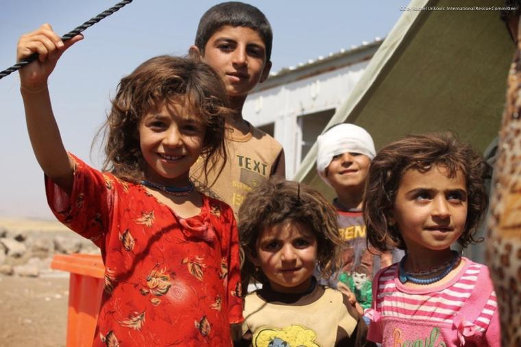 Yazidi children living in Afghanistan. Yazidi children living in Afghanistan.