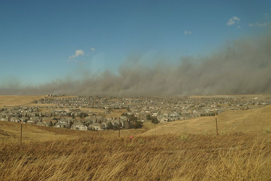 Smoke from the 2021 Boulder County fire over Superior, Colo., Dec. 30, 2021. Smoke from the 2021 Boulder County fire over Superior, Colo., Dec. 30, 2021.