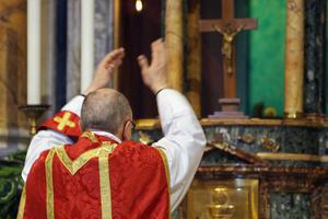 Monsignor Ignacio Barreiro Carámbula offers the Traditional Latin Mass in July 2007 at the Church of St. Giuseppe a Capo le Case in Rome. Monsignor Ignacio Barreiro Carámbula offers the Traditional Latin Mass in July 2007 at the Church of St. Giuseppe a Capo le Case in Rome.
