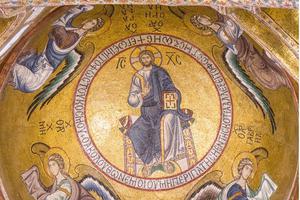 A 12th-century mosaic in the church of La Martorana in Palermo, Sicily A 12th-century mosaic in the church of La Martorana in Palermo, Sicily