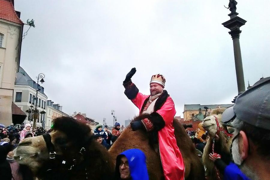 A Three Kings parade in Warsaw, Poland, on Jan. 6, 2022. A Three Kings parade in Warsaw, Poland, on Jan. 6, 2022.