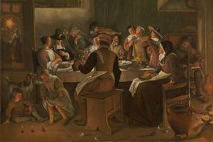 Jan Steen, "Twelfth-Night Feast," 1662 Jan Steen, "Twelfth-Night Feast," 1662