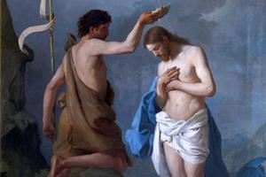 Józef Buchbinder (1839-1909), "The Baptism of the Lord" Józef Buchbinder (1839-1909), "The Baptism of the Lord"