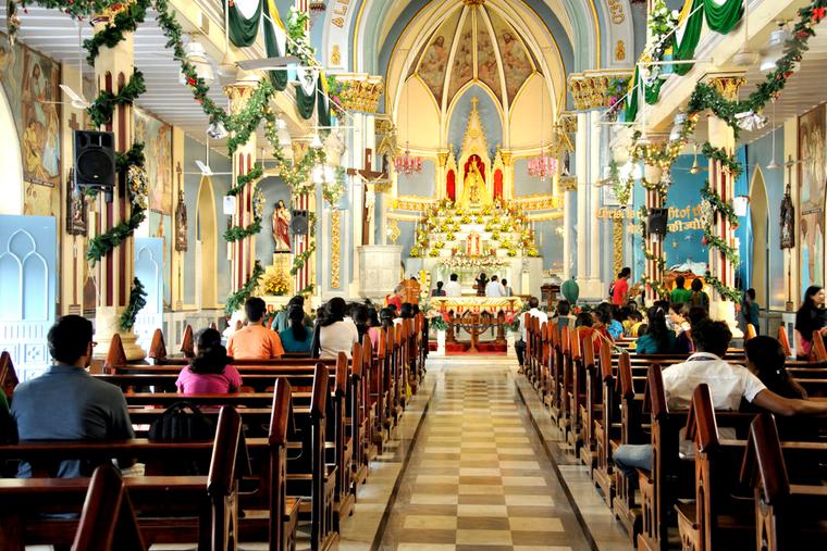 The Basilica of Our Lady of the Mount in Bandra. The Basilica of Our Lady of the Mount in Bandra.