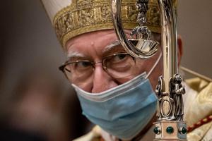 Cardinal Pietro Parolin attends an ordination ceremony at the Basilica of Sant'Eugenio in Rome, Sept. 5, 2020. Cardinal Pietro Parolin attends an ordination ceremony at the Basilica of Sant'Eugenio in Rome, Sept. 5, 2020.