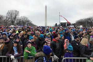 Crowds gather at the 2019 March for Life, Jan. 18, 2019, in Washington, DC. Crowds gather at the 2019 March for Life, Jan. 18, 2019, in Washington, DC.