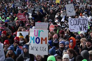 Pro-lifers attend the March for Life rally on the National Mall on Jan. 21 in Washington, D.C. Pro-lifers attend the March for Life rally on the National Mall on Jan. 21 in Washington, D.C.