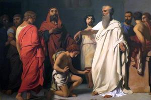 François-Léon Benouville, “The Anointing of David by Samuel,” 1842 François-Léon Benouville, “The Anointing of David by Samuel,” 1842