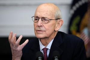 Supreme Court Associate Justice Stephen Breyer speaks about his coming retirement in the Roosevelt Room of the White House on January 27, 2022 in Washington, DC. Supreme Court Associate Justice Stephen Breyer speaks about his coming retirement in the Roosevelt Room of the White House on January 27, 2022 in Washington, DC.