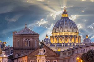 St. Peter's Basilica in Vatican City. St. Peter's Basilica in Vatican City.